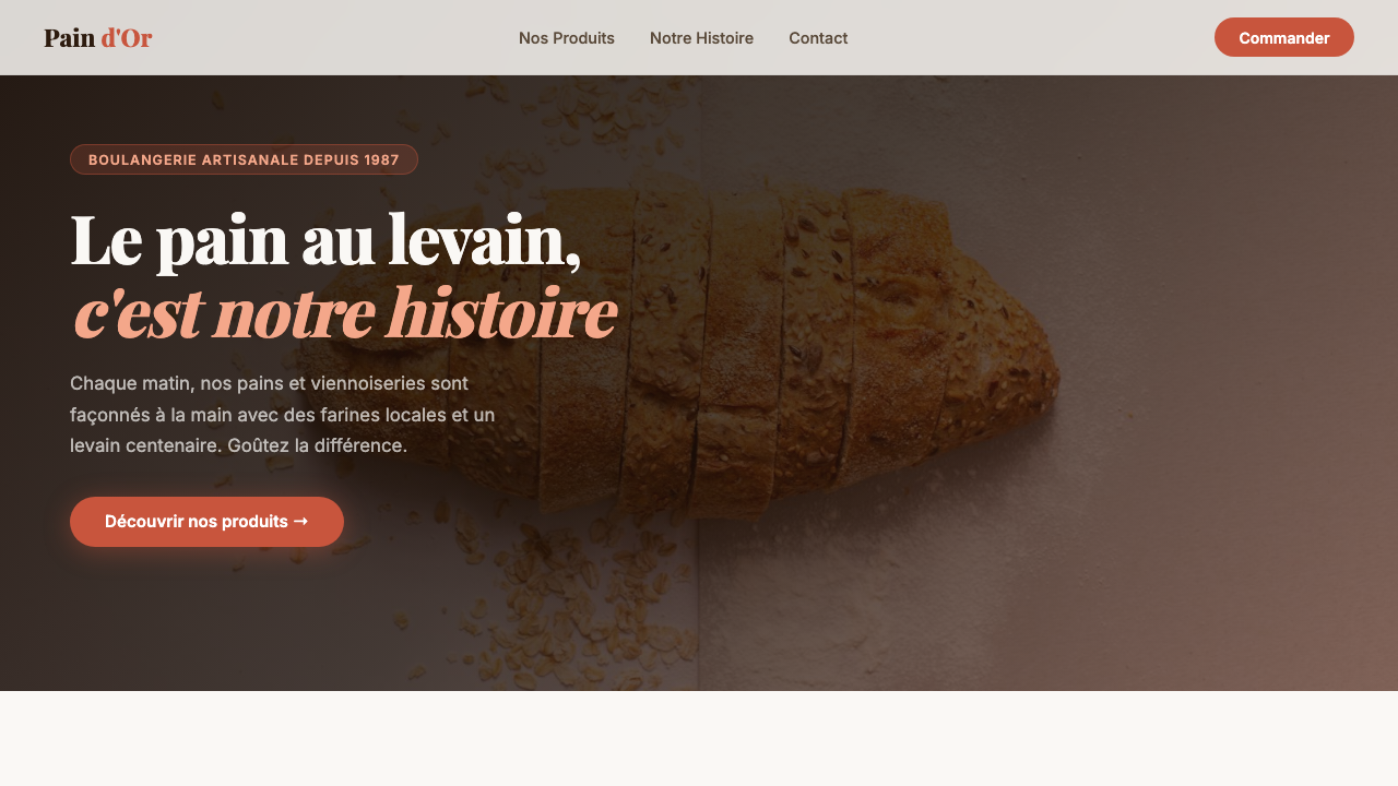 Pain d'Or — Boulangerie artisanale