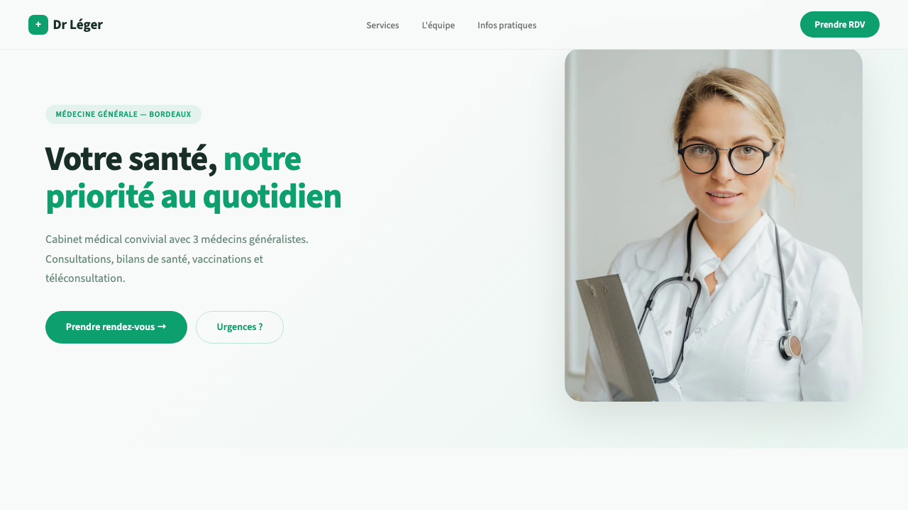 Dr Léger — Cabinet médical